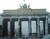 Brandenburger Tor mit historischem Nachkriegs-Prospekt